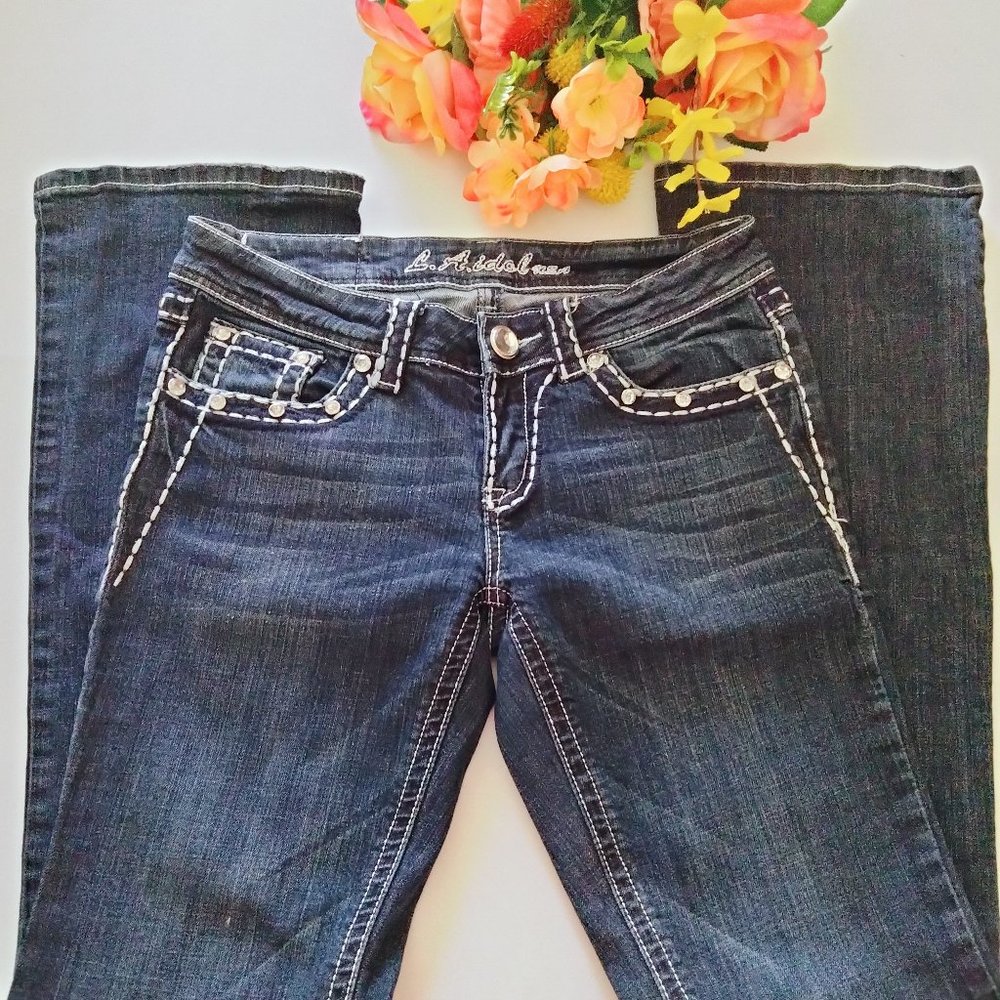 LA Idol Boot Cut Low Rise Jeans